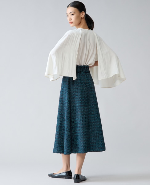 セミフレアスカート 詳細画像 ターコイズ 7