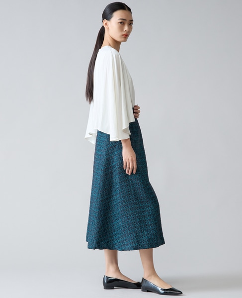 セミフレアスカート 詳細画像 ターコイズ 8