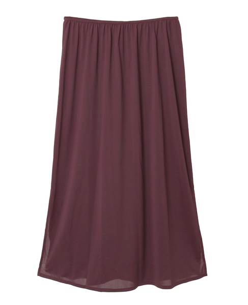 レオパードプリントギャザーフレアスカート 詳細画像 ボルドー 8