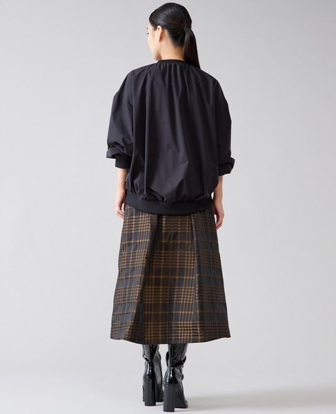 メモリータフタチェックスカート 詳細画像 ブラウン 15