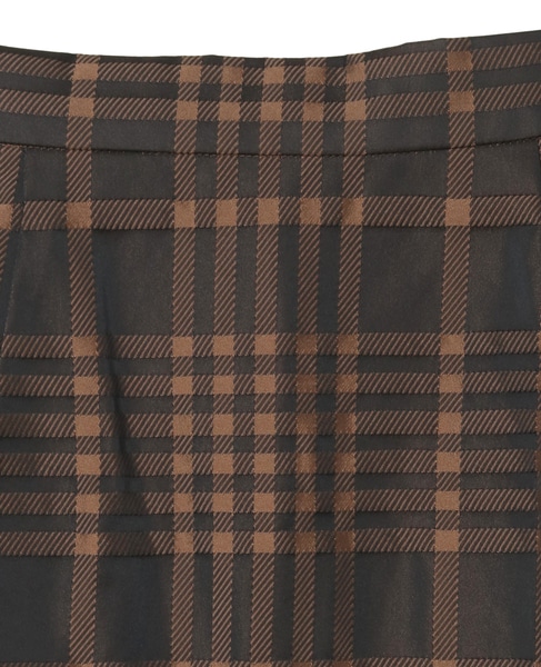 メモリータフタチェックスカート 詳細画像 ブラウン 19