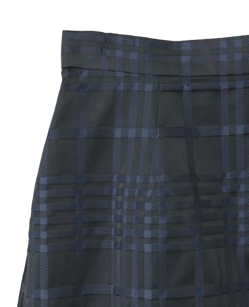 メモリータフタチェックスカート 詳細画像 ネイビー 5