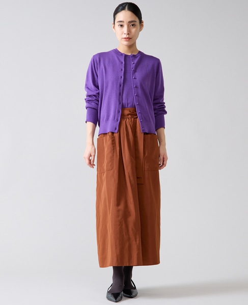 kolor タイトスカート サイズ2 ブラウン アニュアンス anuans コードレースハイウエストタイトスカート