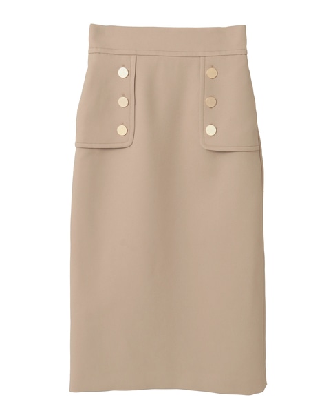 ヨークボタンスカート 詳細画像 ベージュ 2