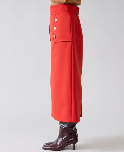 ヨークボタンスカート 詳細画像 レッド 15