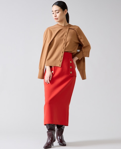 ヨークボタンスカート 詳細画像 レッド 8