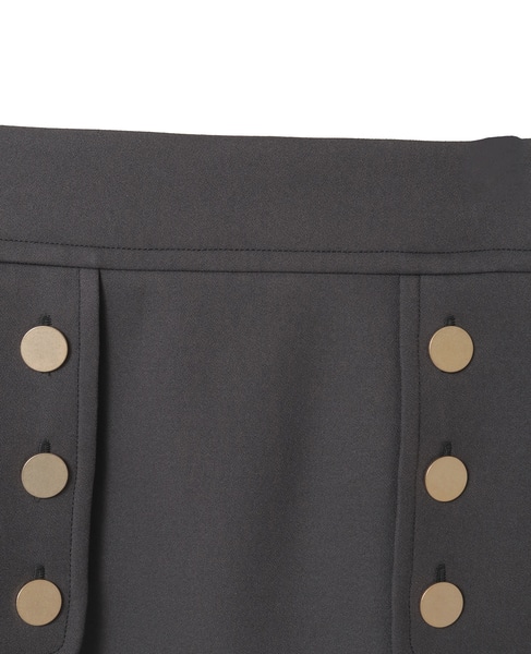 ヨークボタンスカート 詳細画像 チャコールグレー 3