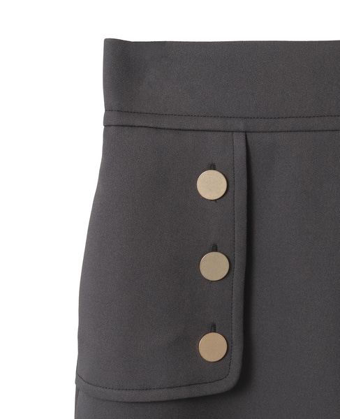 ヨークボタンスカート 詳細画像 チャコールグレー 5