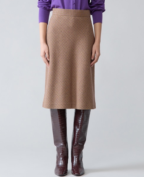 バイアススカート 詳細画像 パープル千鳥 1