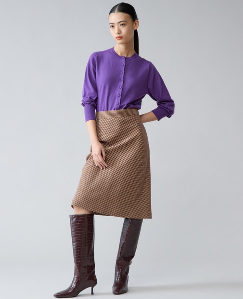 バイアススカート 詳細画像 パープル千鳥 2