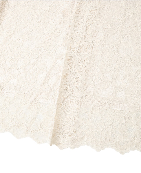 Iラインレースタイトスカート 詳細画像 アイボリー 13