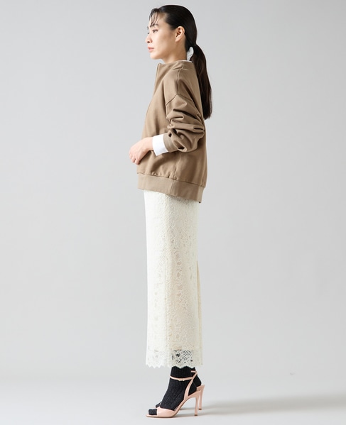 Iラインレースタイトスカート 詳細画像 アイボリー 4