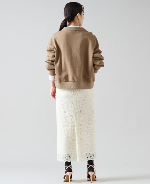 Iラインレースタイトスカート 詳細画像 アイボリー 5