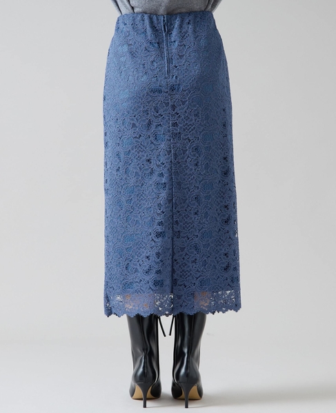 Iラインレースタイトスカート 詳細画像 ブルー 7