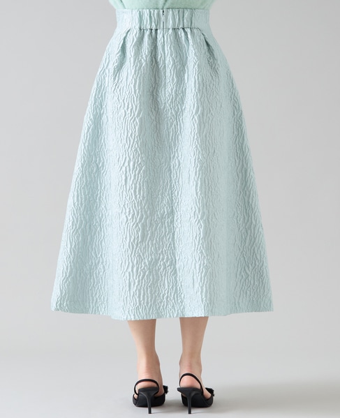 ジャガードタックフレアスカート 詳細画像 ミント 10