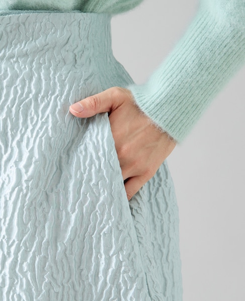 ジャガードタックフレアスカート 詳細画像 ミント 11