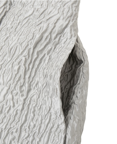 ジャガードタックフレアスカート 詳細画像 グレー 5