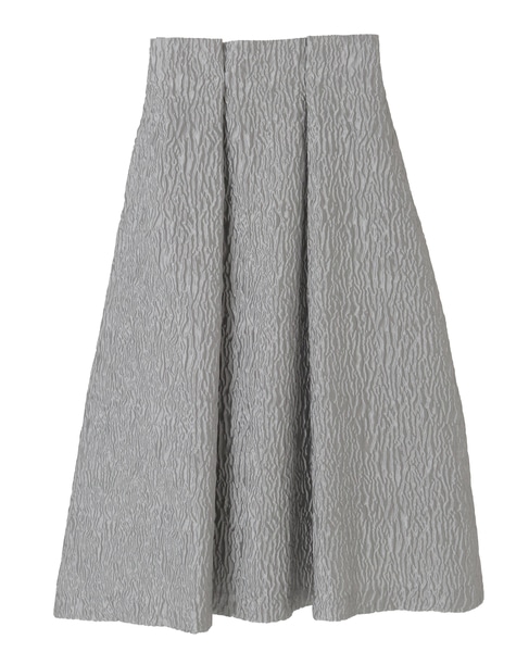 ジャガードタックフレアスカート 詳細画像 グレー 9