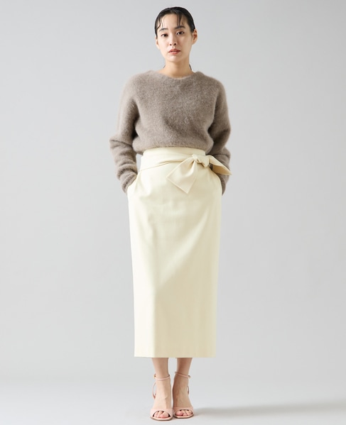 リボンタイトスカート 詳細画像 イエロー 3