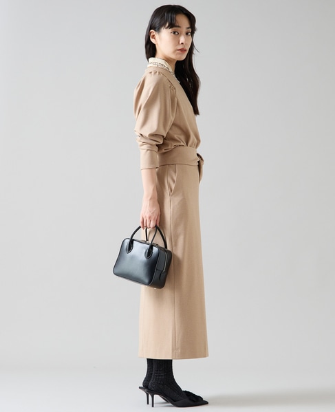 リボンタイトスカート 詳細画像 ベージュ 5