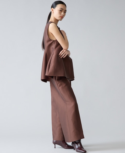 ペプラムジレ 詳細画像 ブラウン 14