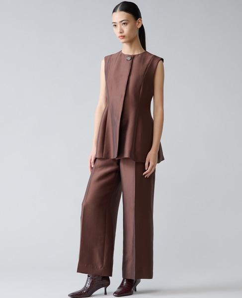 ペプラムジレ 詳細画像 ブラウン 7