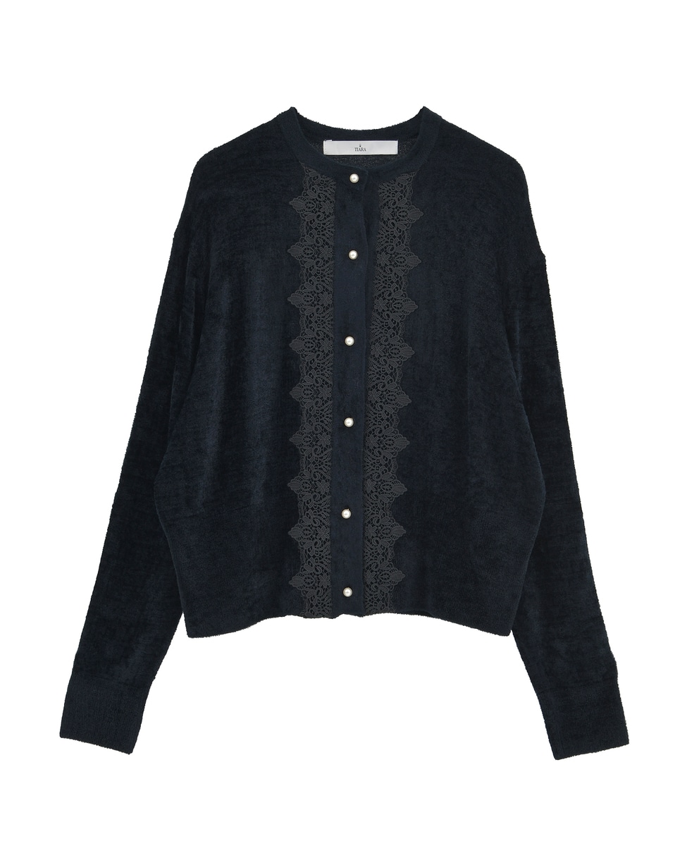 レース前立てカーディガン｜TIARA（ティアラ）｜商品詳細