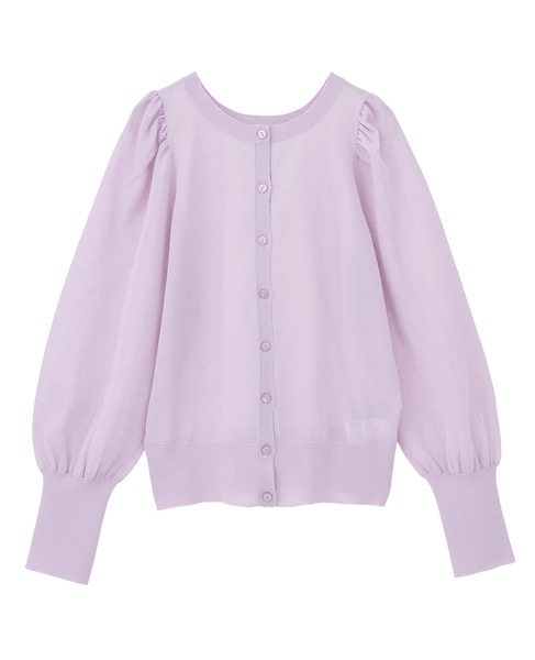 グロッシーシアーカーディガン 詳細画像 ラベンダー 7