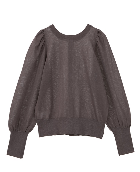 グロッシーシアーカーディガン 詳細画像 ブラウン 8