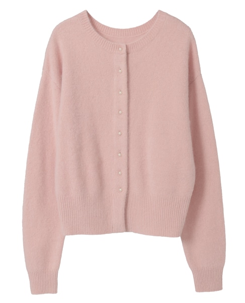 FOXアルパカパールカーディガン 詳細画像 ピンク 5