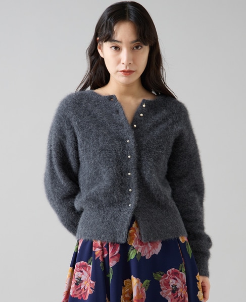 FOXアルパカパールカーディガン