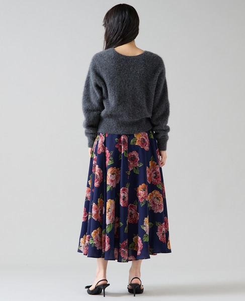 FOXアルパカパールカーディガン 詳細画像 チャコールグレー 8