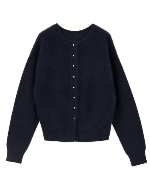 FOXアルパカパールカーディガン 詳細画像 ネイビー 1