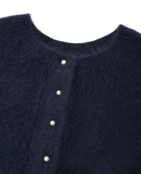 FOXアルパカパールカーディガン 詳細画像 ネイビー 3