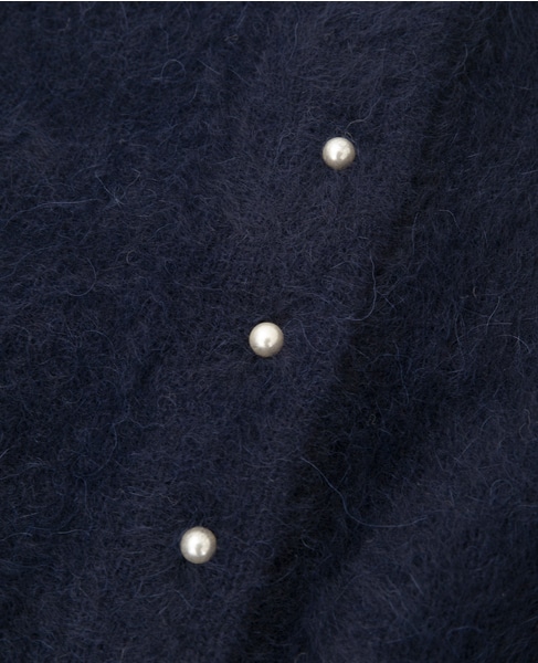 FOXアルパカパールカーディガン 詳細画像 ネイビー 6