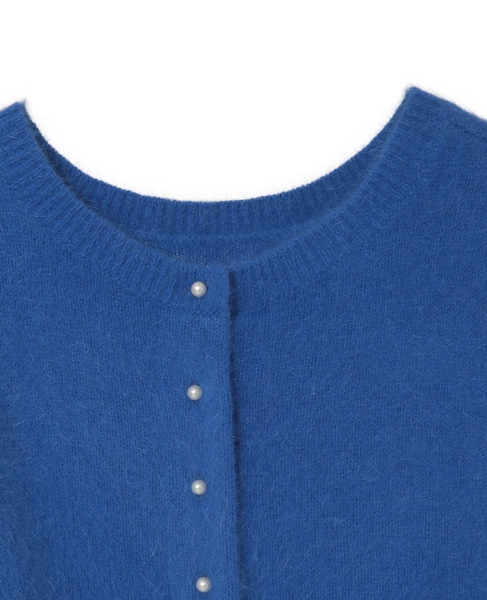 FOXアルパカパールカーディガン 詳細画像 ブルー 5