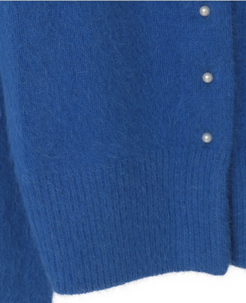 FOXアルパカパールカーディガン 詳細画像 ブルー 7