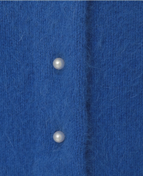 FOXアルパカパールカーディガン 詳細画像 ブルー 8