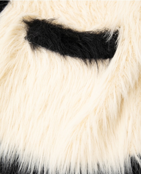 フェザーバイカラーニットジャケット 詳細画像 アイボリー 7