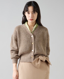 ラメウールカーディガン