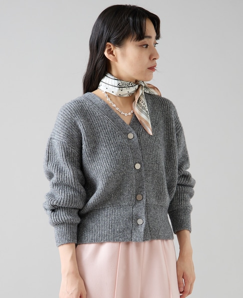 ラメウールカーディガン 詳細画像 シルバー 2