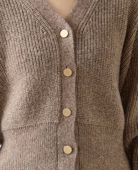 ラメウールカーディガン 詳細画像 モカ 10