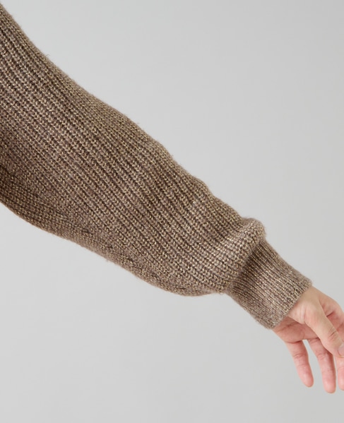 ラメウールカーディガン 詳細画像 モカ 11