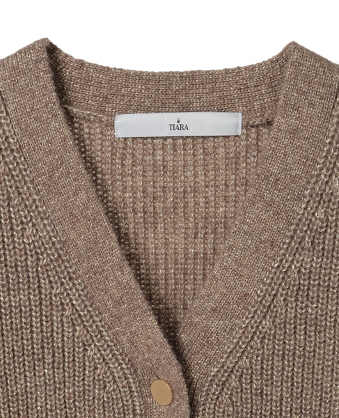 ラメウールカーディガン 詳細画像 モカ 14