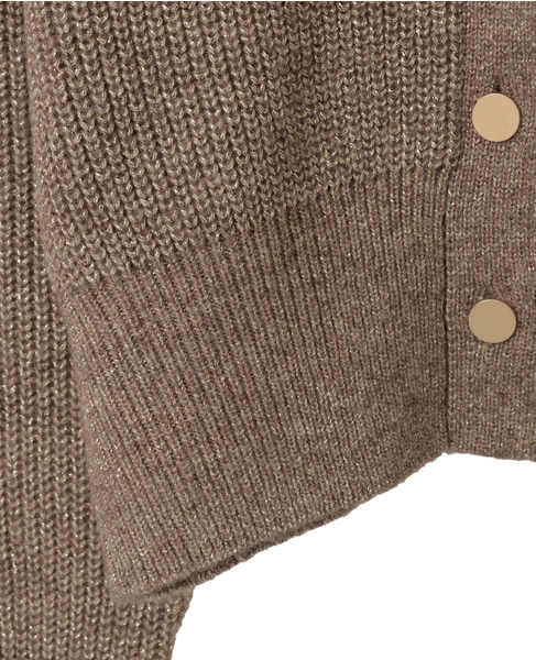 ラメウールカーディガン 詳細画像 モカ 16