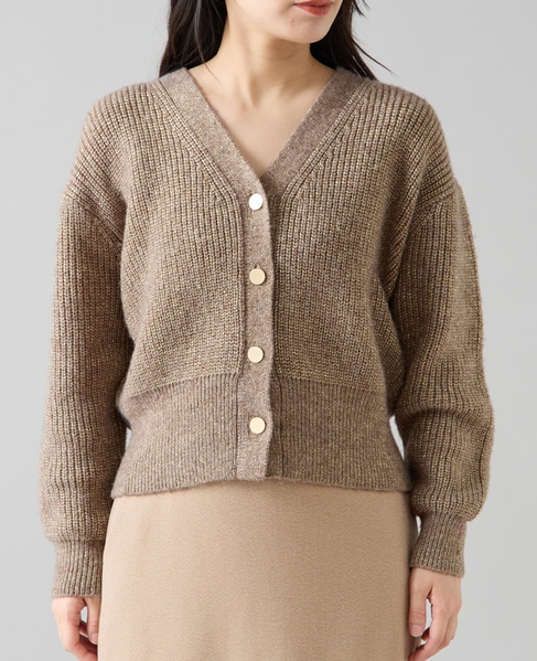 ラメウールカーディガン 詳細画像 モカ 7