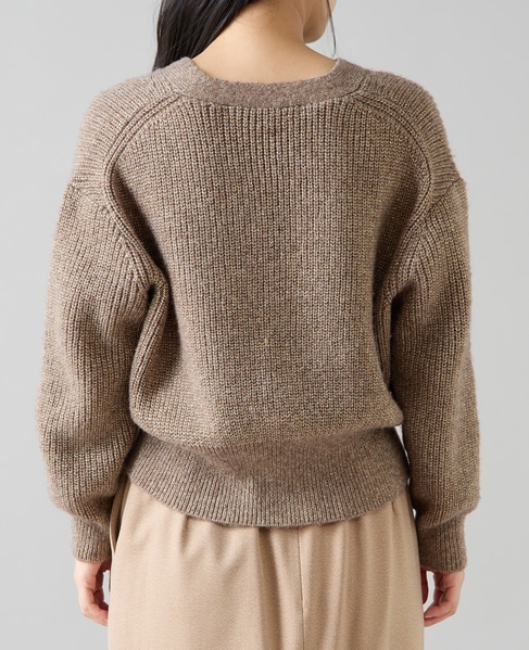 ラメウールカーディガン 詳細画像 モカ 9