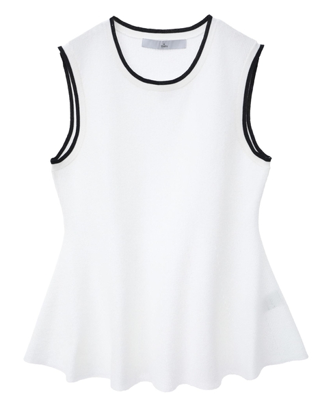 ペプラムスリーブレスニット 詳細画像 ホワイト 5