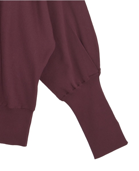 ドルマンVネックニット 詳細画像 ボルドー 4