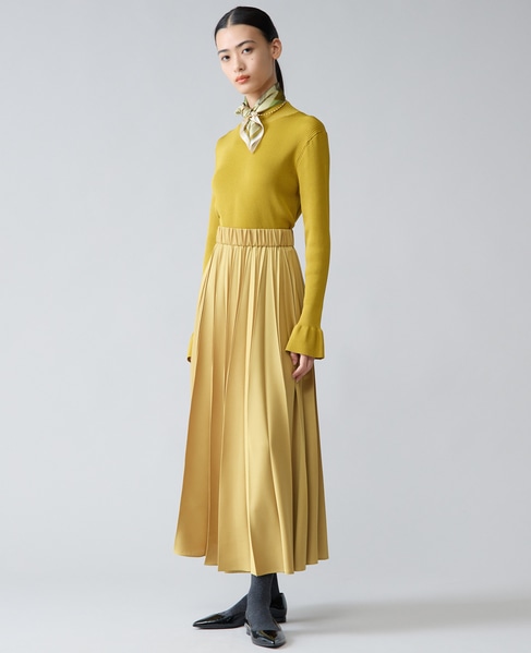 ハイネックリブニット 詳細画像 イエロー 2